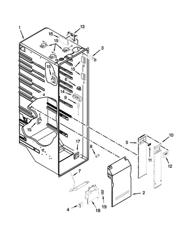 Refrigerator liner parts