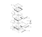 KitchenAid KSC24C8EYY04 refrigerator shelf parts diagram