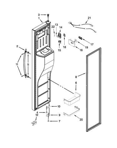 Freezer door parts
