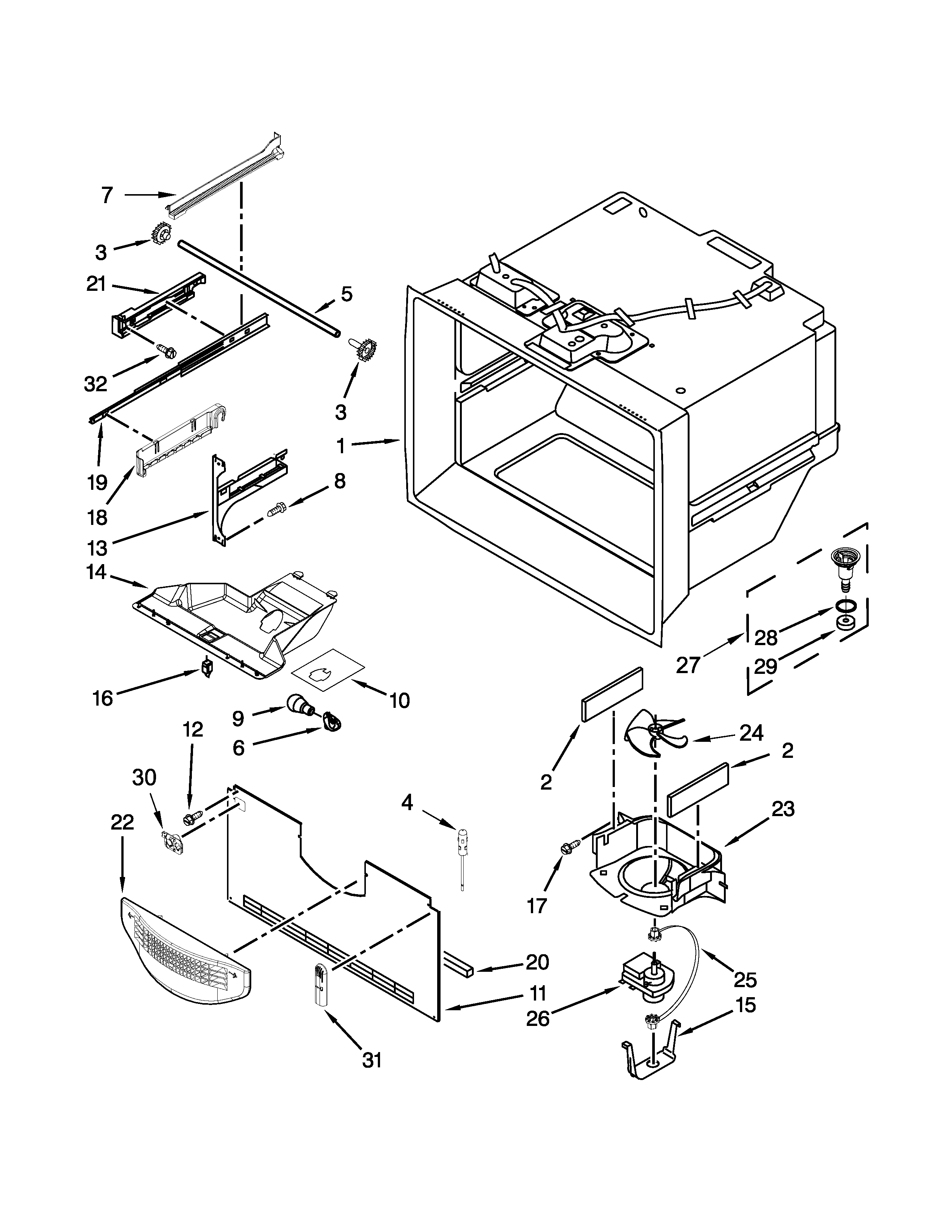 FREEZER LINER PARTS