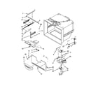 KitchenAid KRBX102EWH00 freezer liner parts diagram
