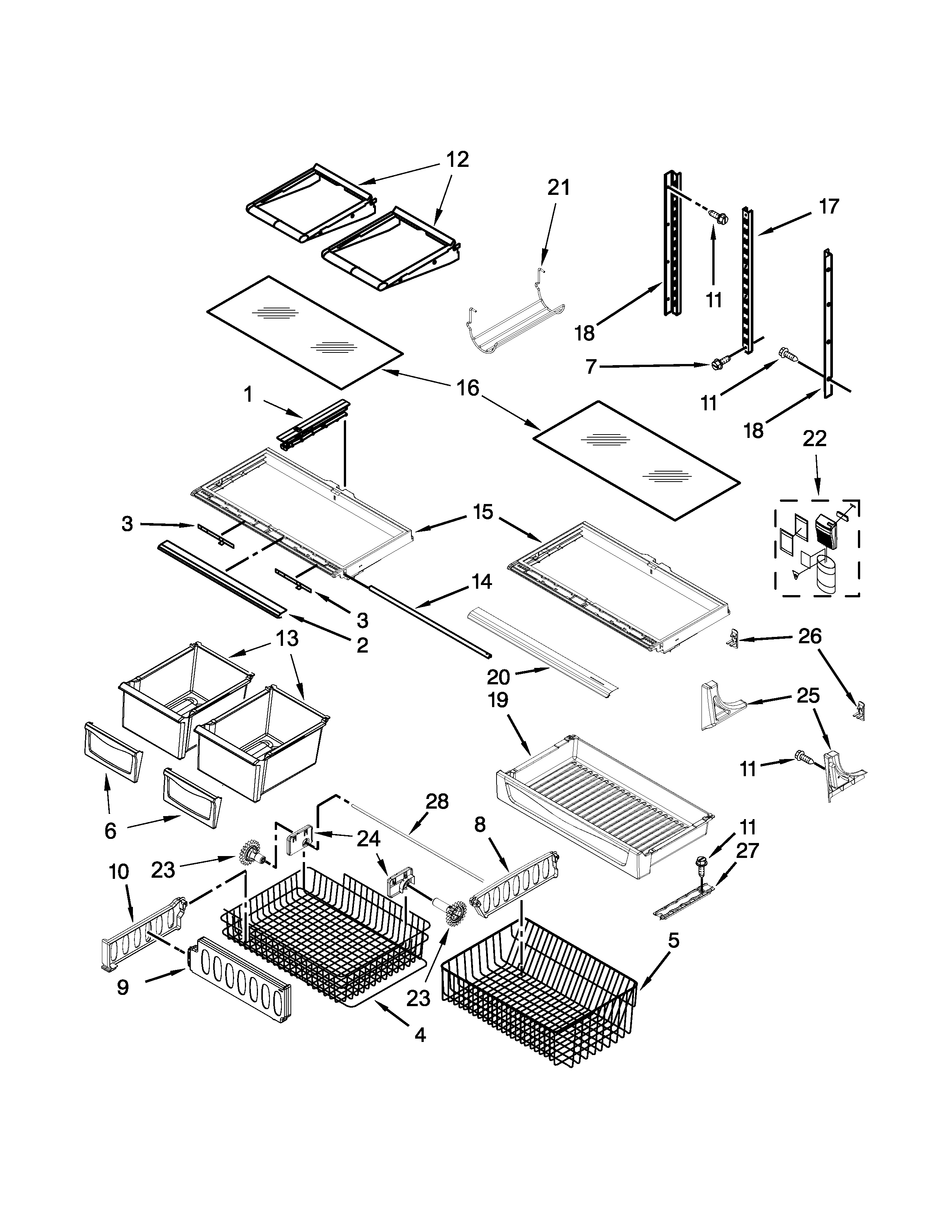 SHELF PARTS