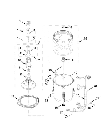 Basket and tub parts