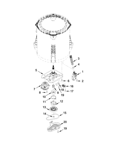 Gearcase, motor and pump parts