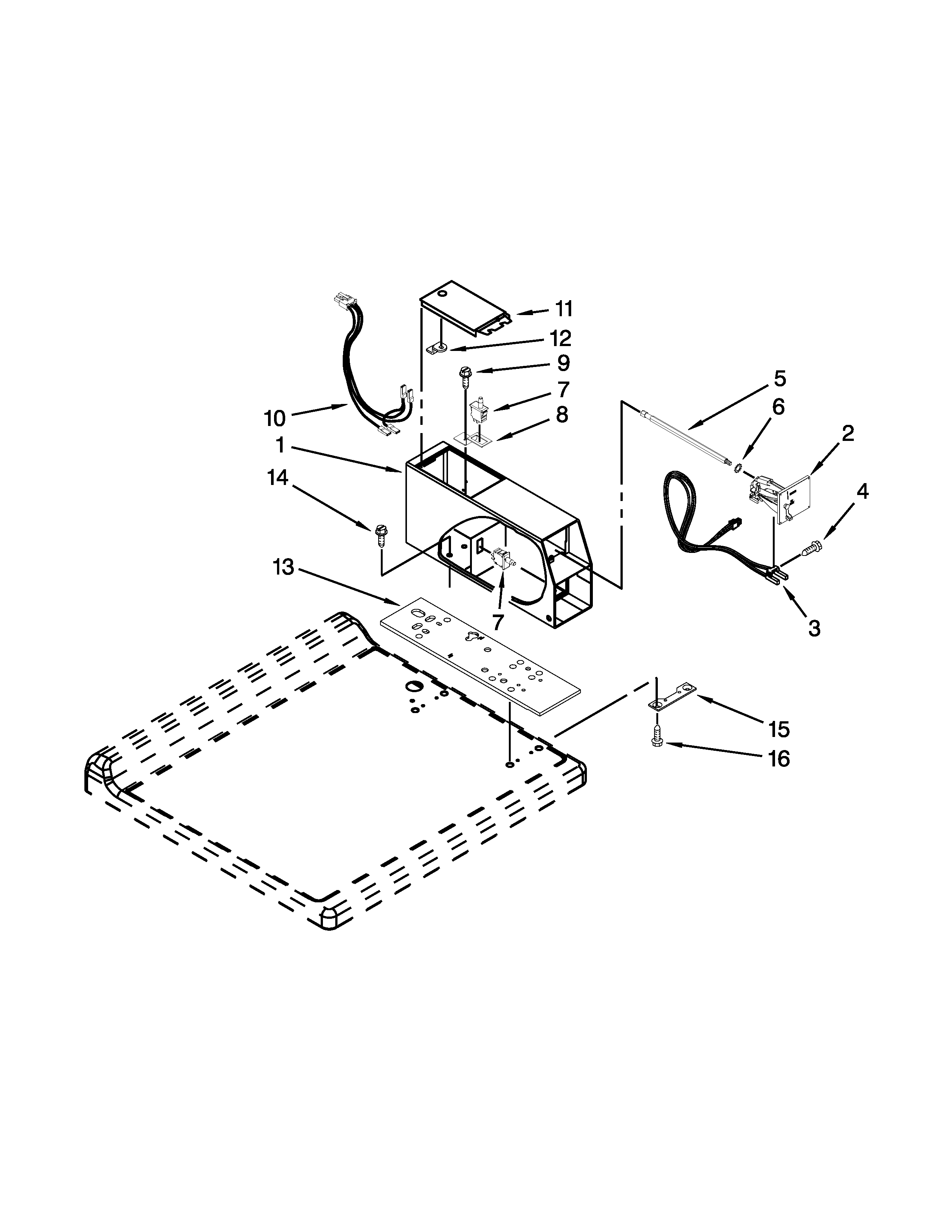 Meter case parts