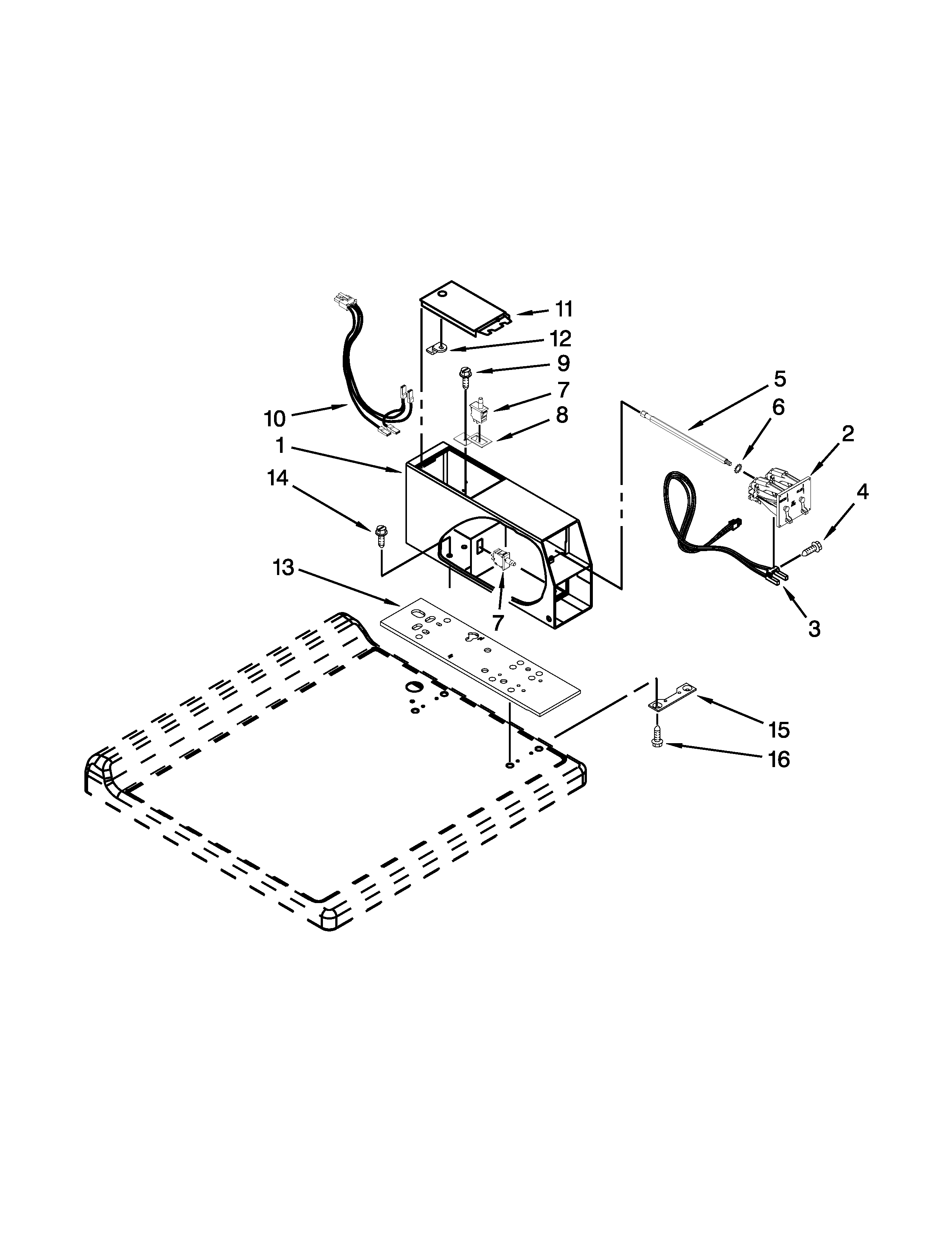 Meter case parts