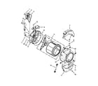 Maytag MHN30PDBXW0 tub and basket parts diagram