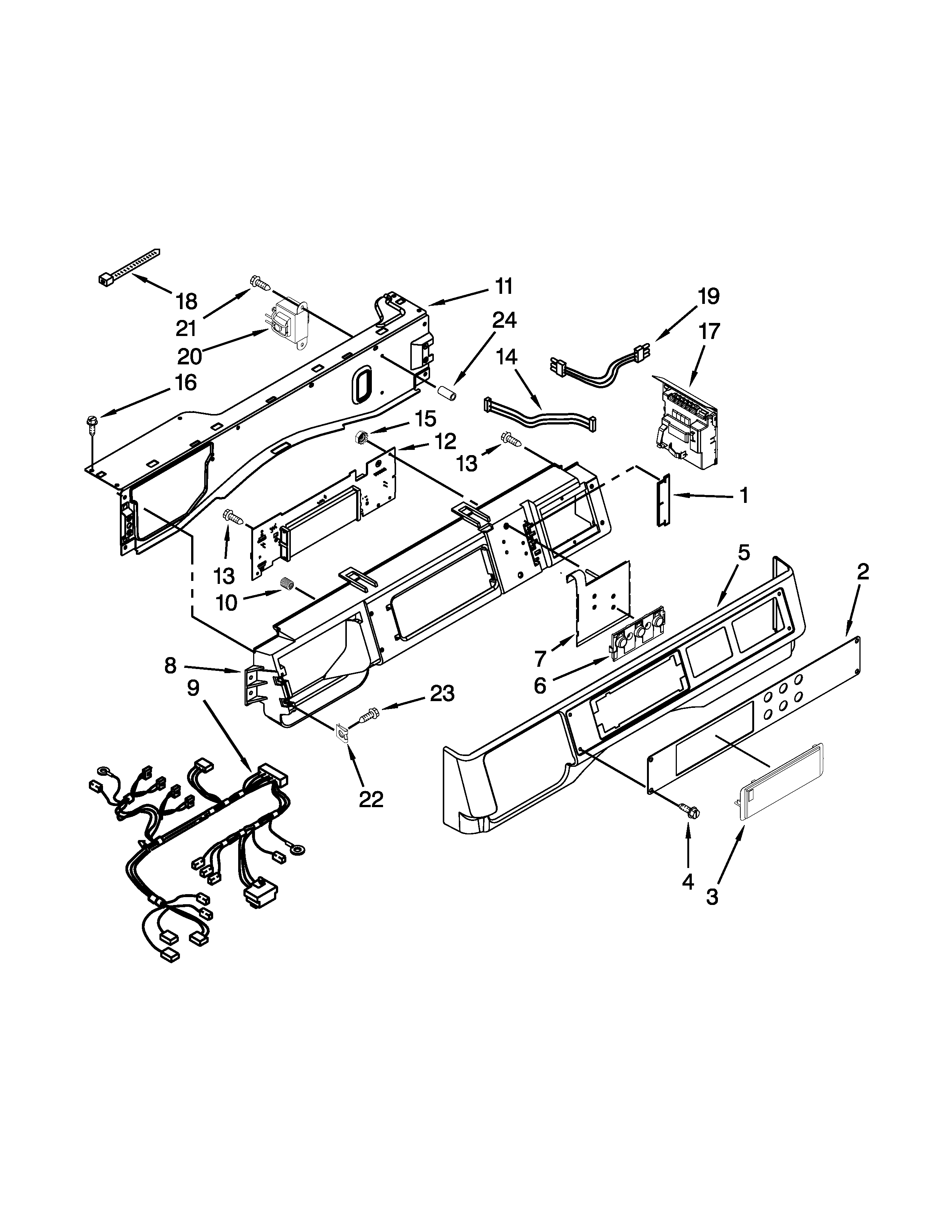 Control panel parts