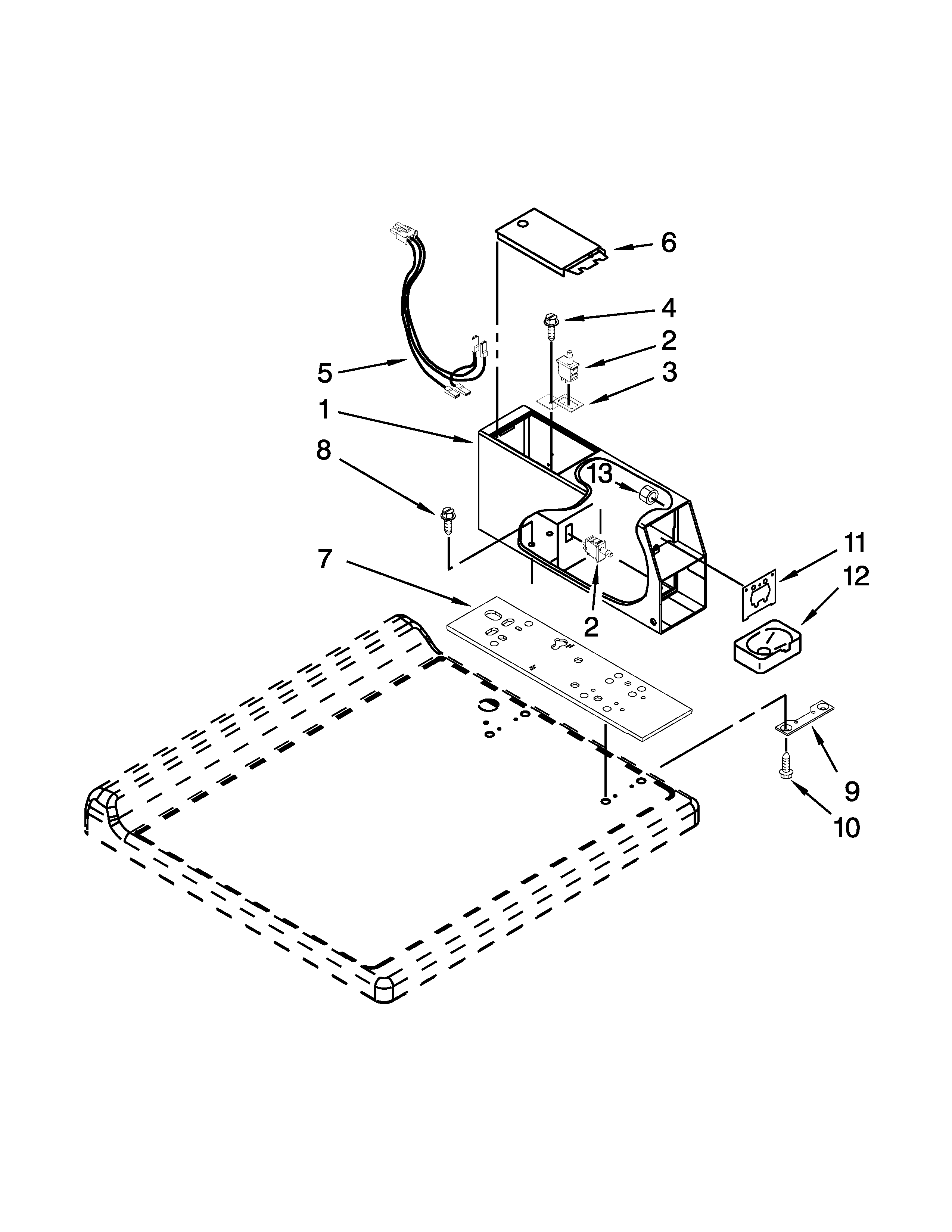 Meter case parts