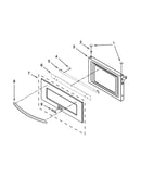 Microwave door parts