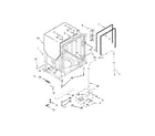 Jenn-Air JDB9200CWX2 tub and frame parts diagram