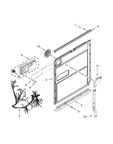 Inner door parts