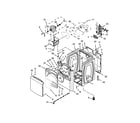 Whirlpool WED8000BW0 cabinet parts diagram
