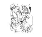 Whirlpool WED8000BW0 bulkhead parts diagram