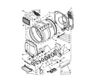 Whirlpool YWET3300XQ1 dryer bulkhead parts diagram