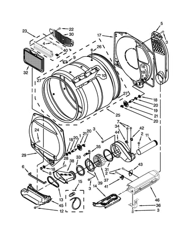 Dryer bulkhead parts