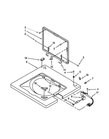 Washer top and lid parts