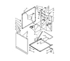 Whirlpool YWET3300XQ1 washer cabinet parts diagram