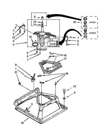 Machine base parts