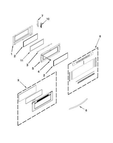 Upper door parts