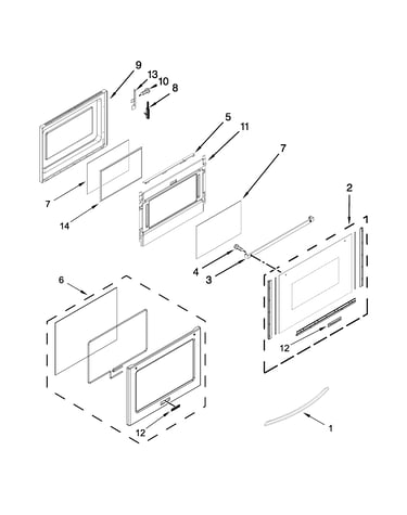 Lower door parts