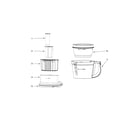 KitchenAid 5KFP1444DCA0 bowl and lid parts diagram