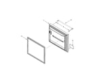 KitchenAid KRBX109EBL00 freezer door parts diagram