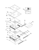 Refrigerator shelf parts
