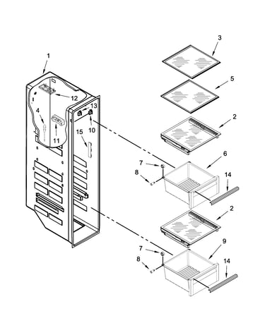 Freezer liner parts