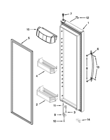 Refrigerator door parts