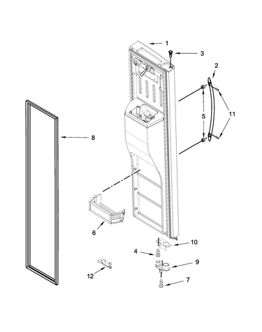 Freezer door parts