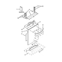 KitchenAid KDTE304DWH0 door and panel parts diagram