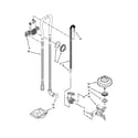 KitchenAid KDTE304DWH0 fill, drain and overfill parts diagram