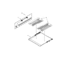 KitchenAid KDTE334DWH0 third level rack and track parts diagram