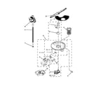 Whirlpool WDF750SAYM3 pump, washarm and motor parts diagram