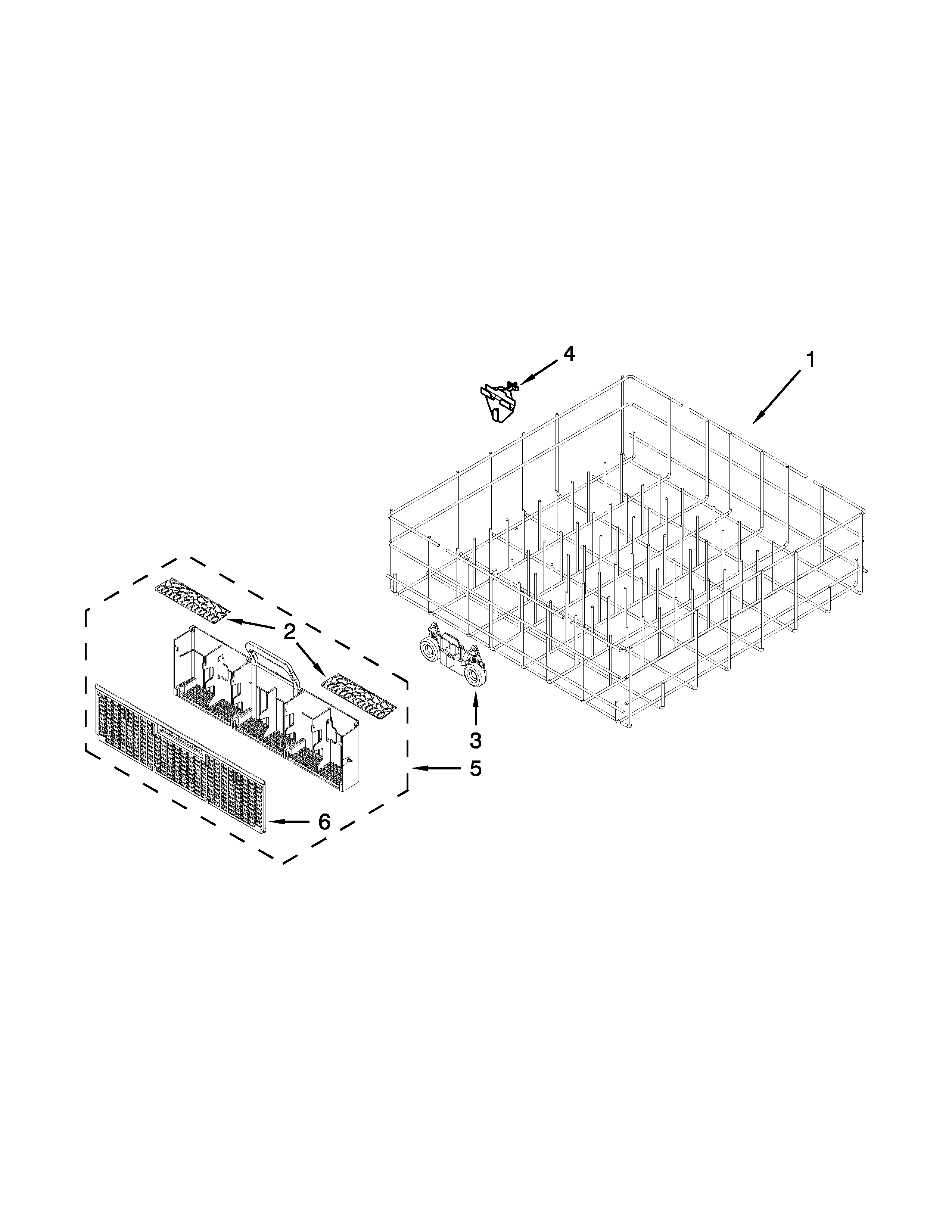 LOWER RACK PARTS