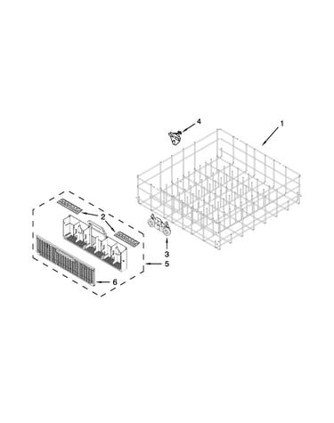 Lower rack parts