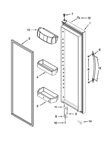 Refrigerator door parts