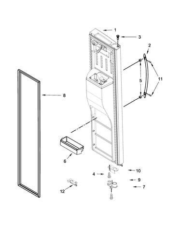 Freezer door parts