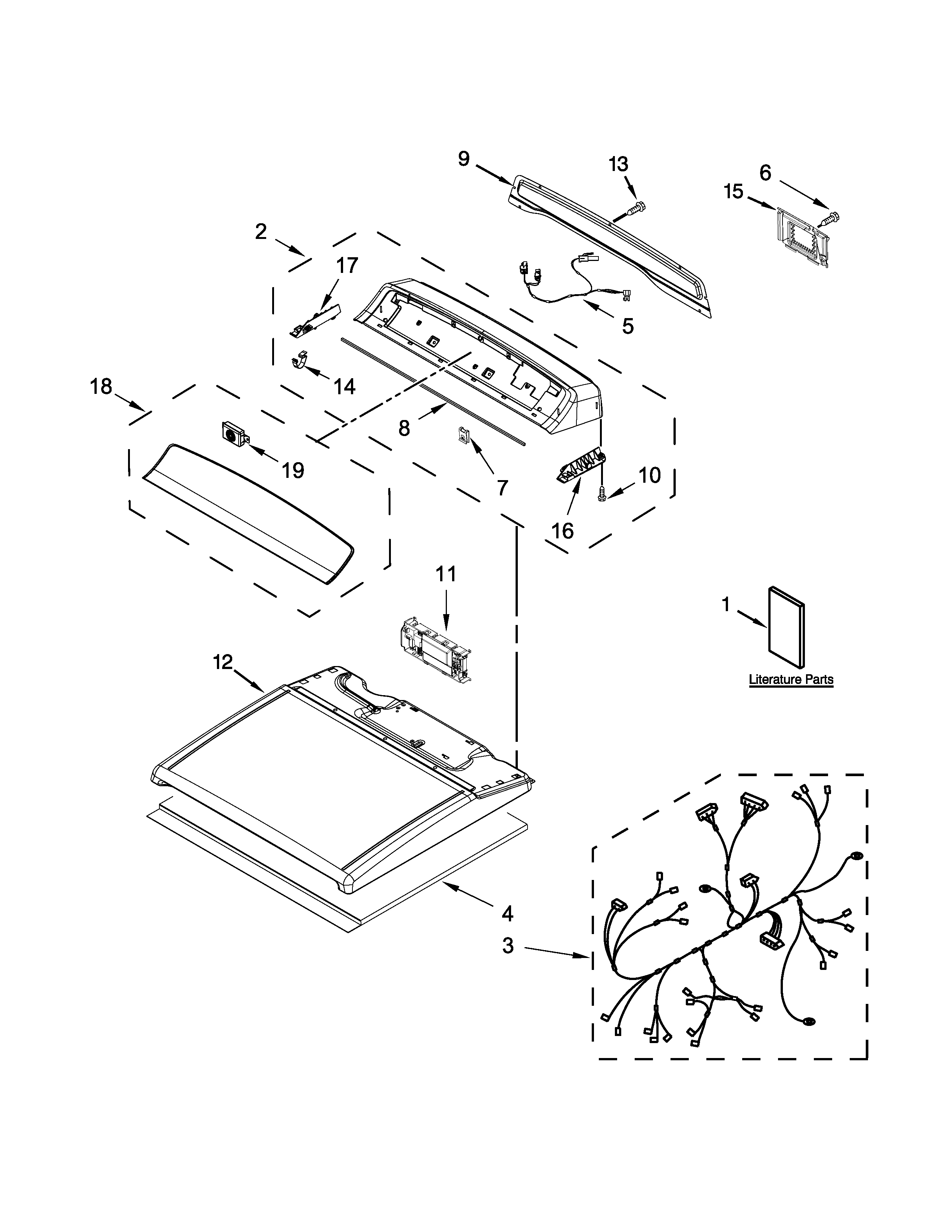 Top and console parts