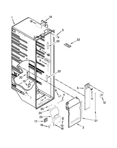 Refrigerator liner parts