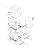 Refrigerator shelf parts