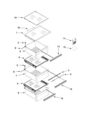 Refrigerator shelf parts