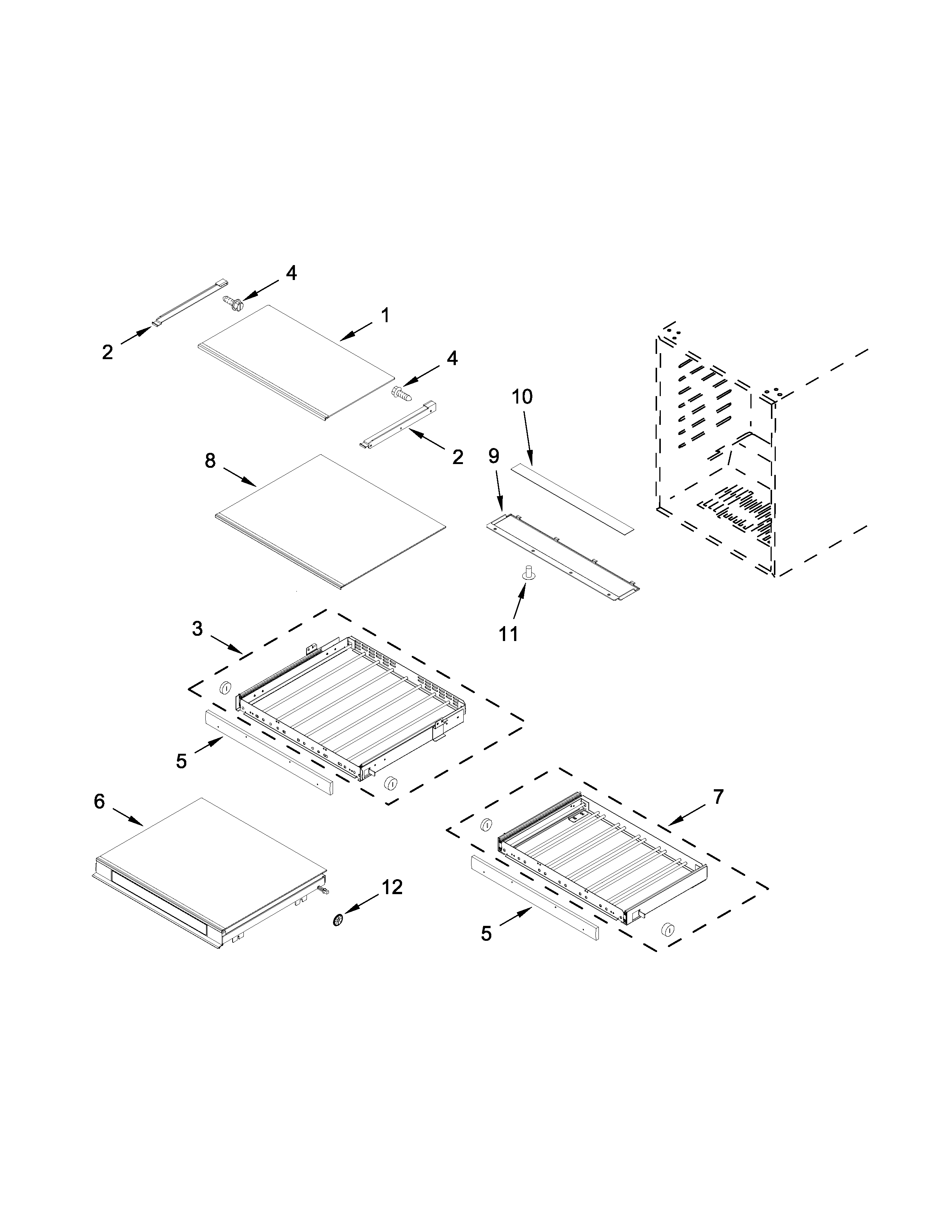 Shelf parts