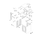 Whirlpool 1CWTW4740YQ2 top and cabinet parts diagram
