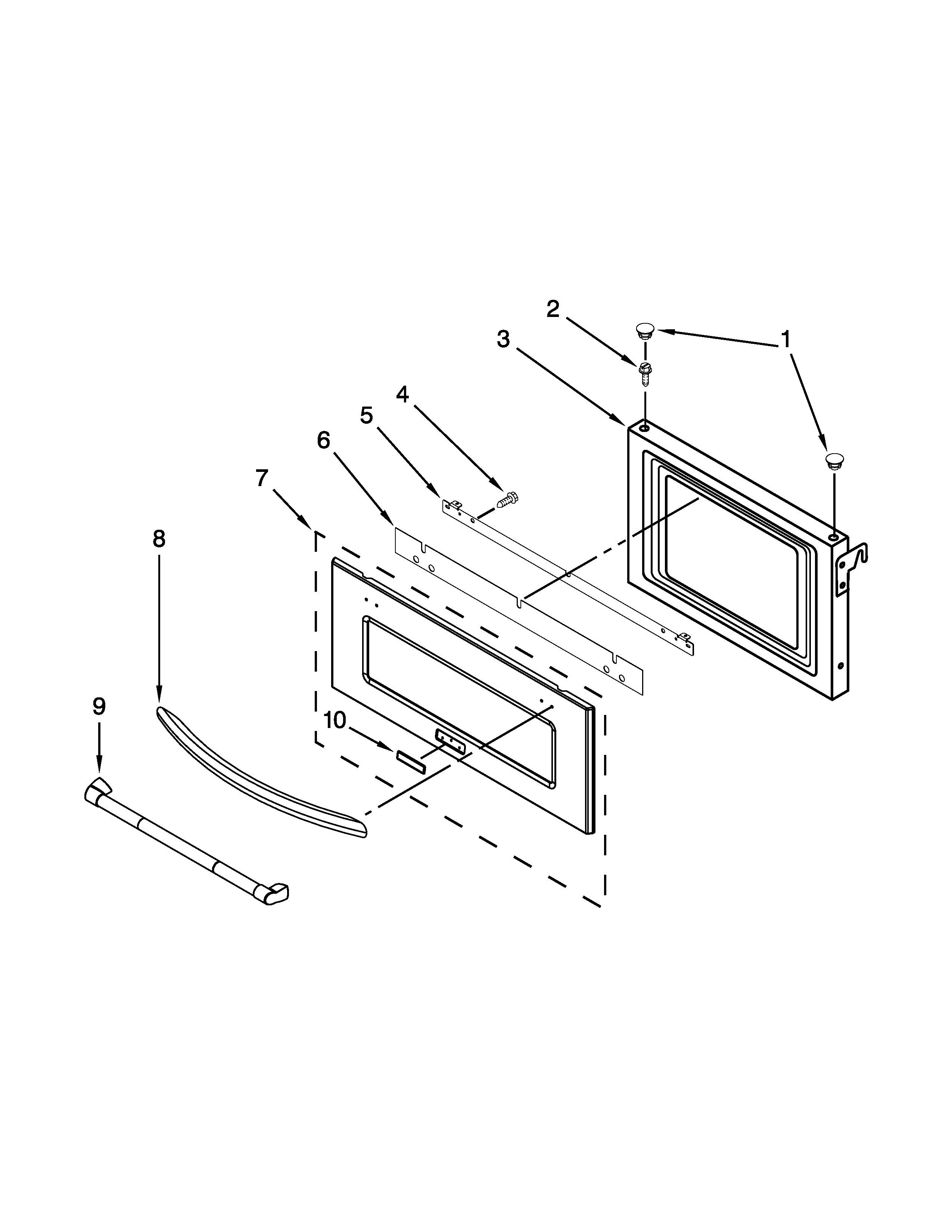 MICROWAVE DOOR PARTS