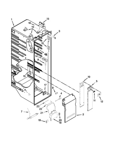 Refrigerator liner parts