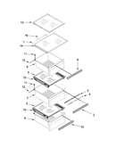 Refrigerator shelf parts