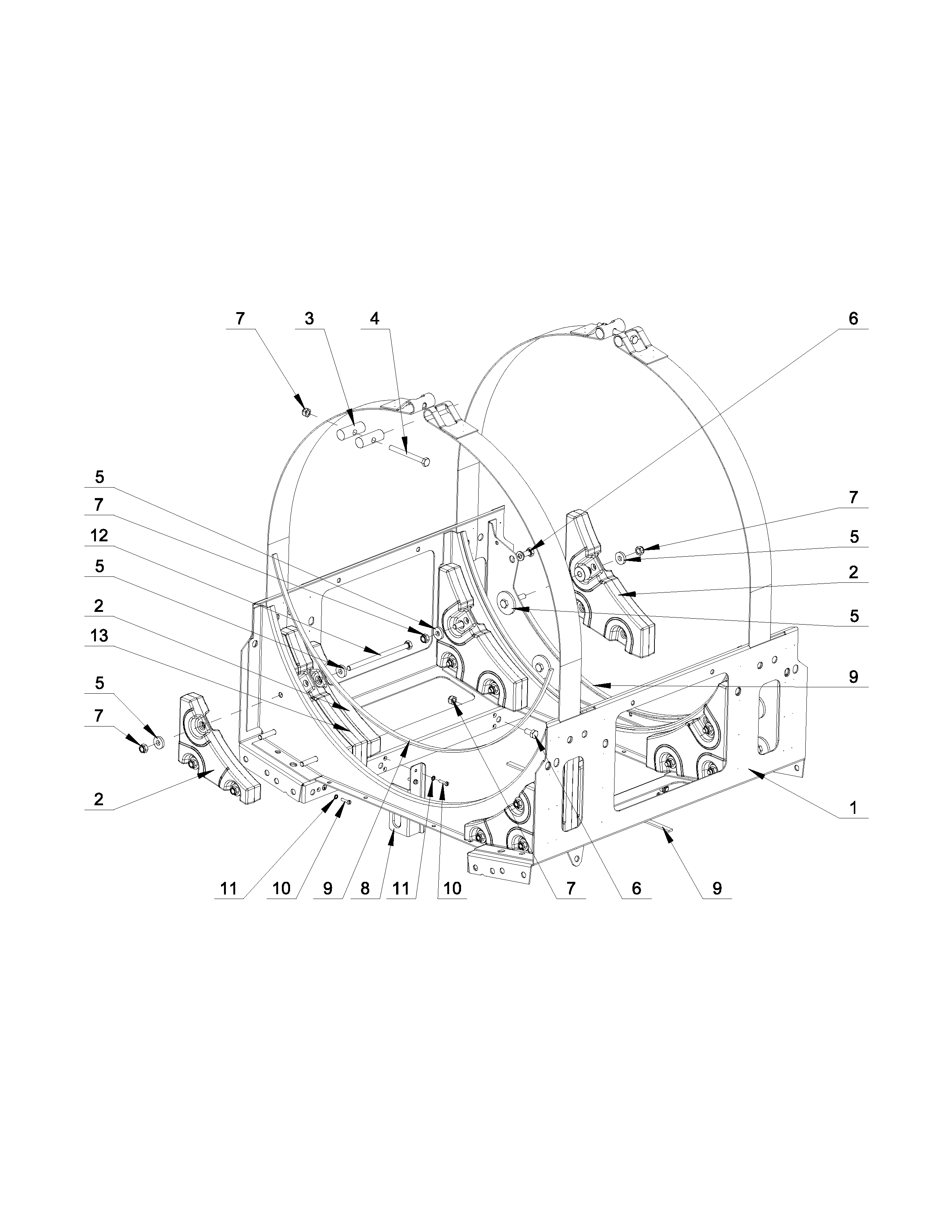 Upper frame parts