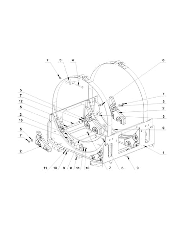 Upper frame parts